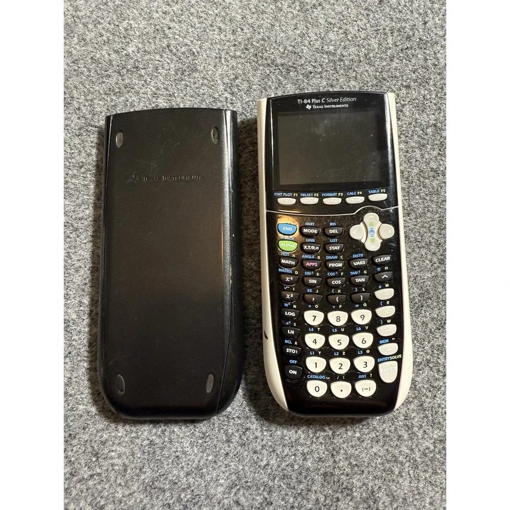 Texas Instruments TI-84 Plus C Silver Edition‎ Graphing Calculator No Power Cord